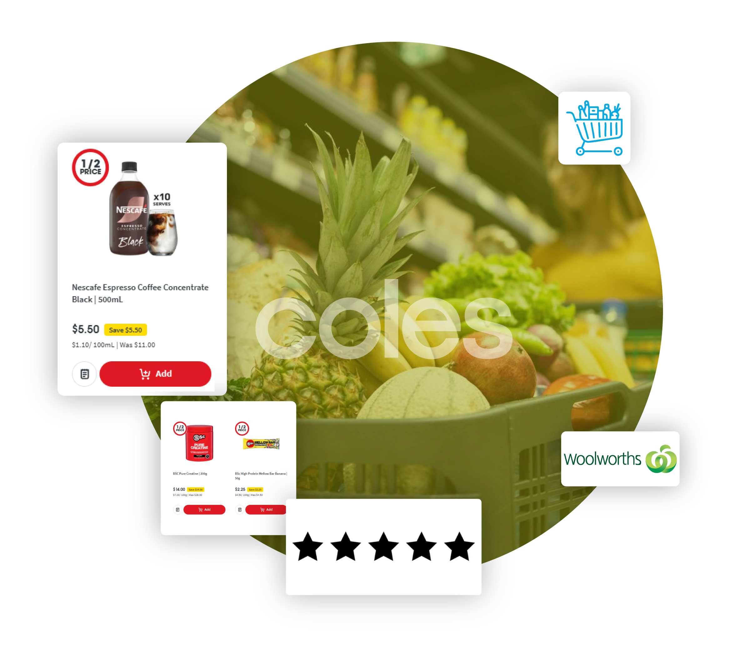 Coles and WW Fresh Produce Product SKU Data Extraction